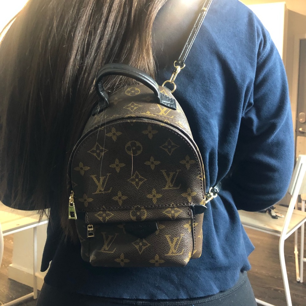 Mini brown backpack